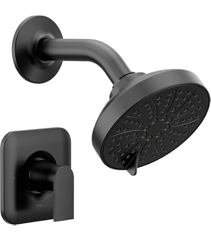 Moen Genta LX Matte Black Two Handle Deck Mounted Modern Roman Tub
